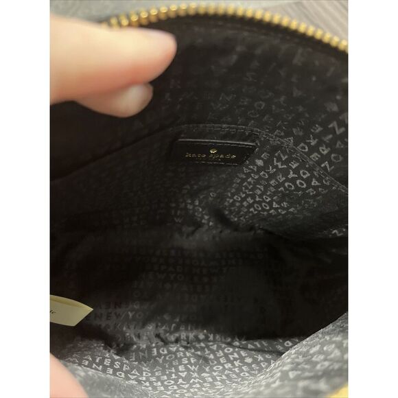 Kate Spade New York Black Leather Dome Satchel Purse Hand Bag - Picture 9 of 10